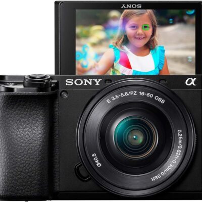 Sony Alpha A6100 Mirrorless Camera with 16-50mm Zoom Lens, Black