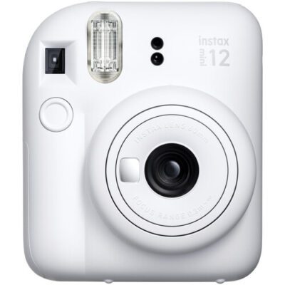 Fujifilm Instax MINI 12 Instant Camera, Clay White