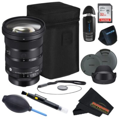 Sigma 24-70mm F2.8 DG DN II Art Lens for Sony E with Sunshine Accessories Bundle