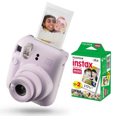 FUJIFILM INSTAX MINI 12 Instant Film Camera (Lilac Purple) bundle