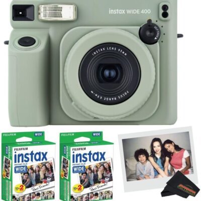 FUJIFILM INSTAX WIDE 400 Instant Film Camera + 40 Films