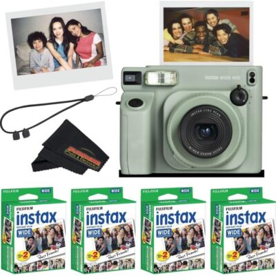 FUJIFILM INSTAX WIDE 400 Instant Film Camera + 80 Films