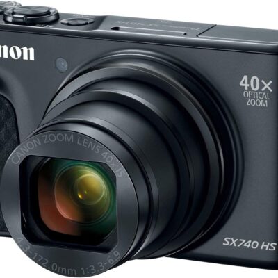 Canon PowerShot SX740 Digital Camera w/40x Optical Zoom & 3 Inch Tilt LCD - 4K VIdeo, Wi-Fi, NFC, Bluetooth Enabled (Black)