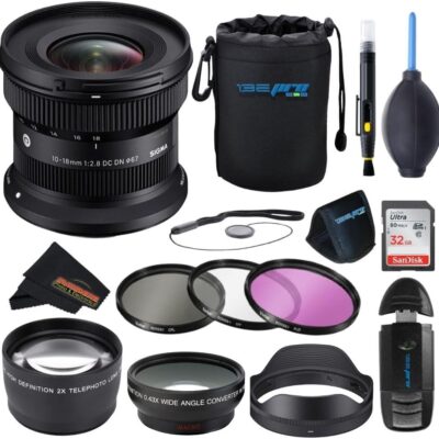 Sigma 10-18mm F2.8 DC DN for Canon -RF Mount (Lens + Advanced Bundle)